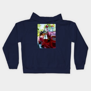 Fire Truck- Bell on Fire Engine Kids Hoodie